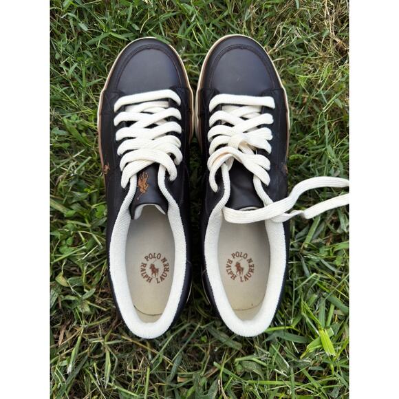 Polo Ralph Lauren Harold Dark Brown Leather Sneakers (8160807630SG) - Picture 4 of 7